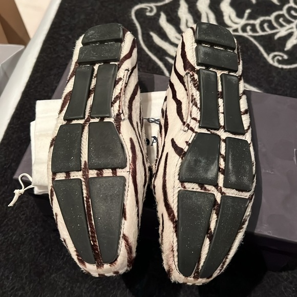 Prada driving loafers , size 39, St.Tigre , Bianca/nero - Picture 5 of 5